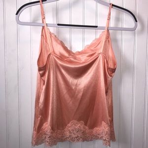 NWOT satin peach cami Worthington camisole tank top Women’s Sz M